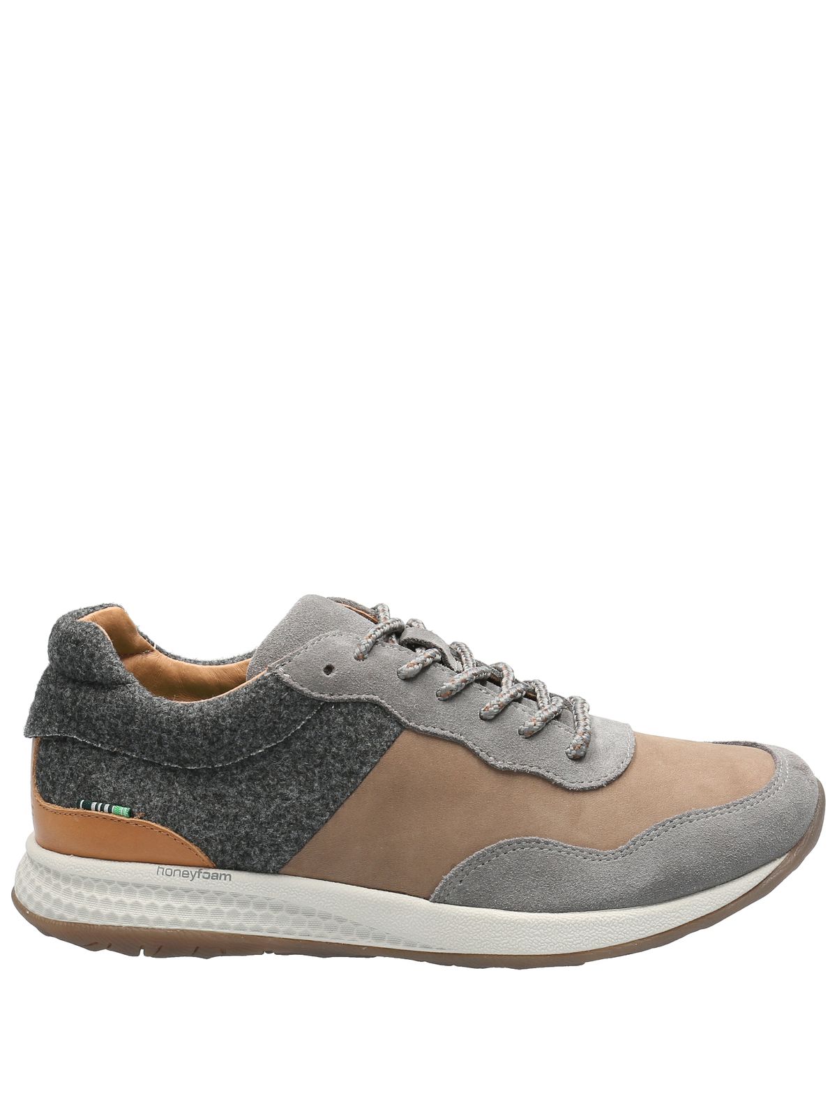 Zapatilla Cuero Mujer Esti Gris Rockford