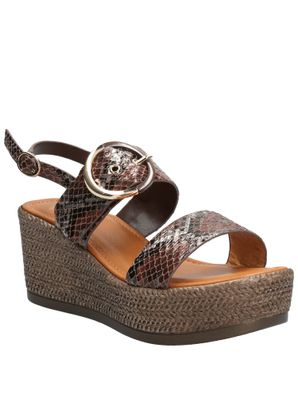 Sandalia Mujer Anne Café Oscuro