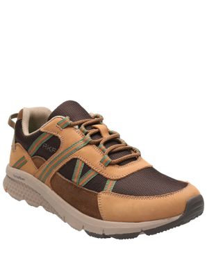 Zapatilla Cuero Hombre Lugano Café Claro Rockford
