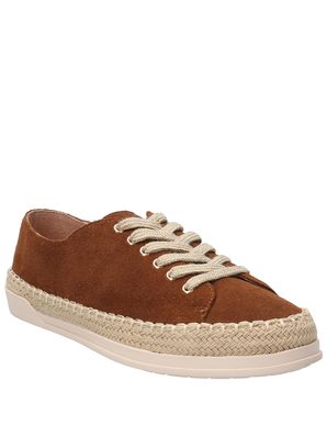 Zapatilla Cuero Mujer Lotus Café Rockford