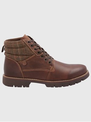 Botin Cuero Hombre Rosco Café