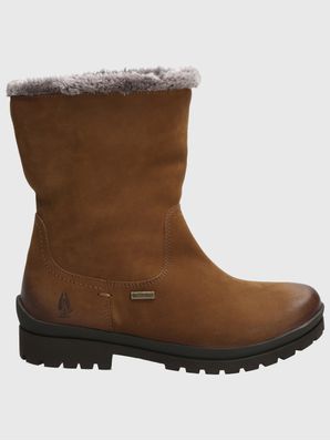 Bota Cuero Mujer Russell Café