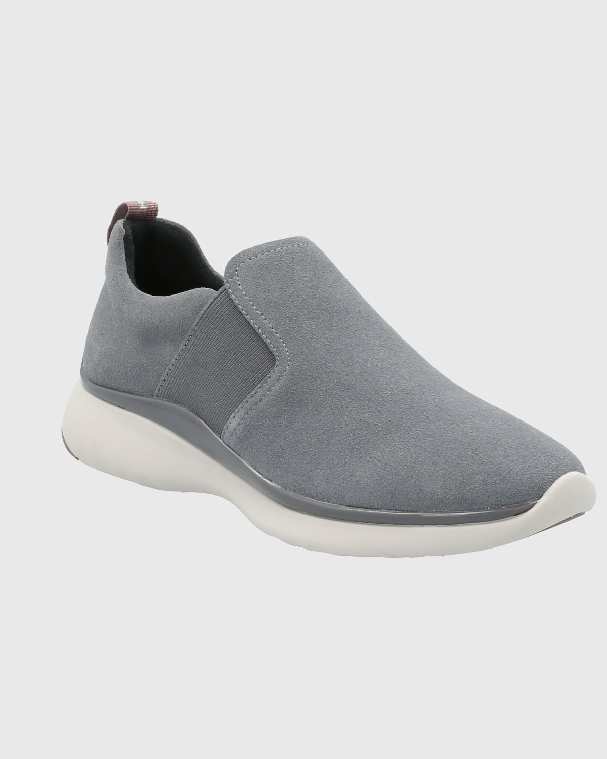 Zapatilla Cuero Mujer Sheer Gris