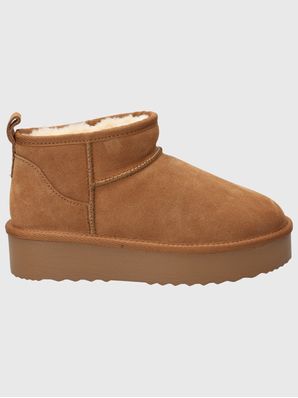 Botin Cuero Mujer Ash Café
