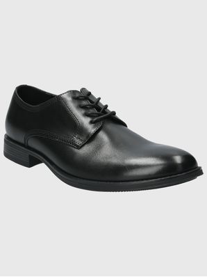 Zapato Cuero Hombre Rollo Negro