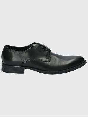 Zapato Cuero Hombre Rollo Negro