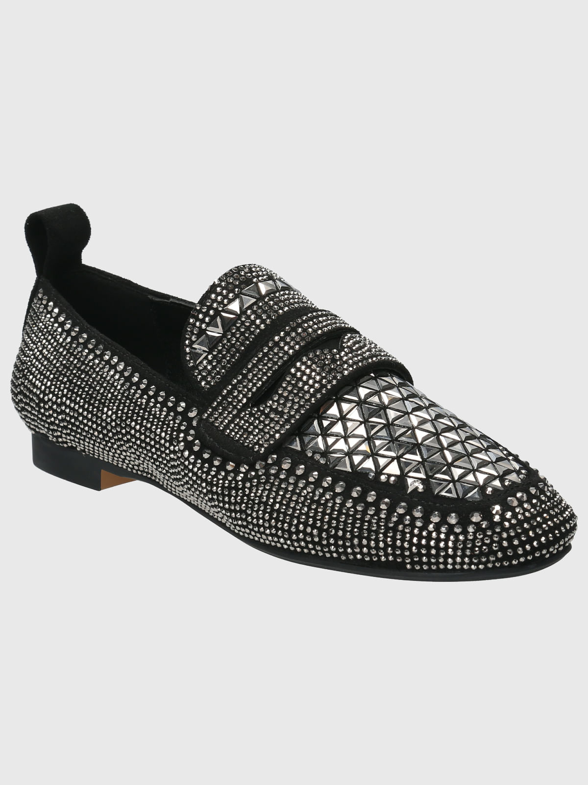 Mocasín Poliester Mujer Cristel Negro