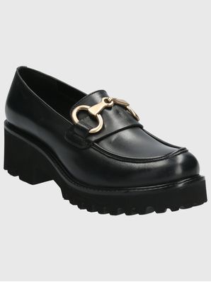 Mocasín Cuero Mujer Lani Negro