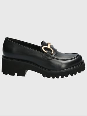 Mocasín Cuero Mujer Lani Negro