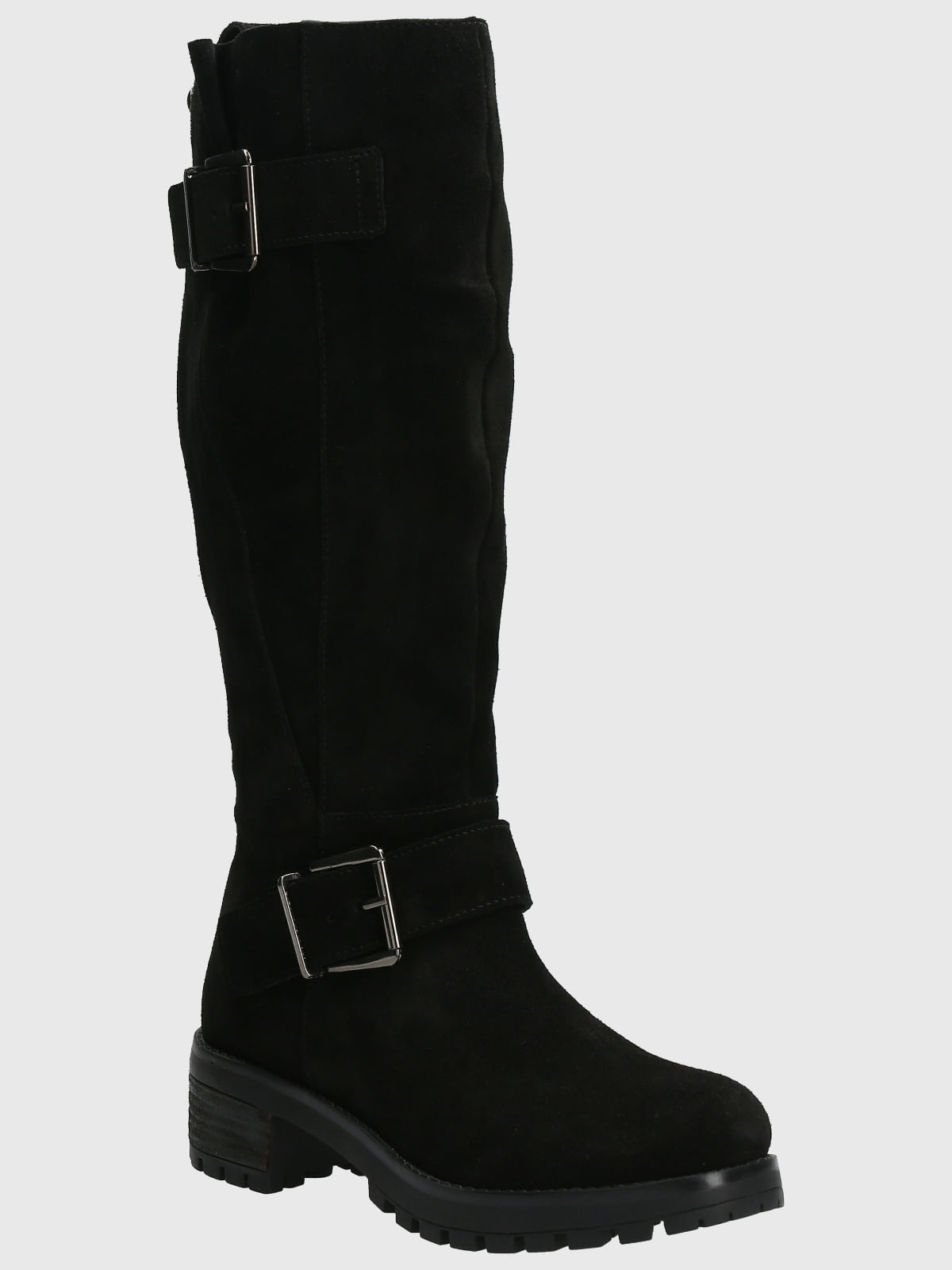 Botas cuero negro mujer fashion