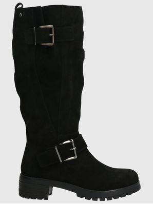 Bota Cuero Mujer Ester Negro