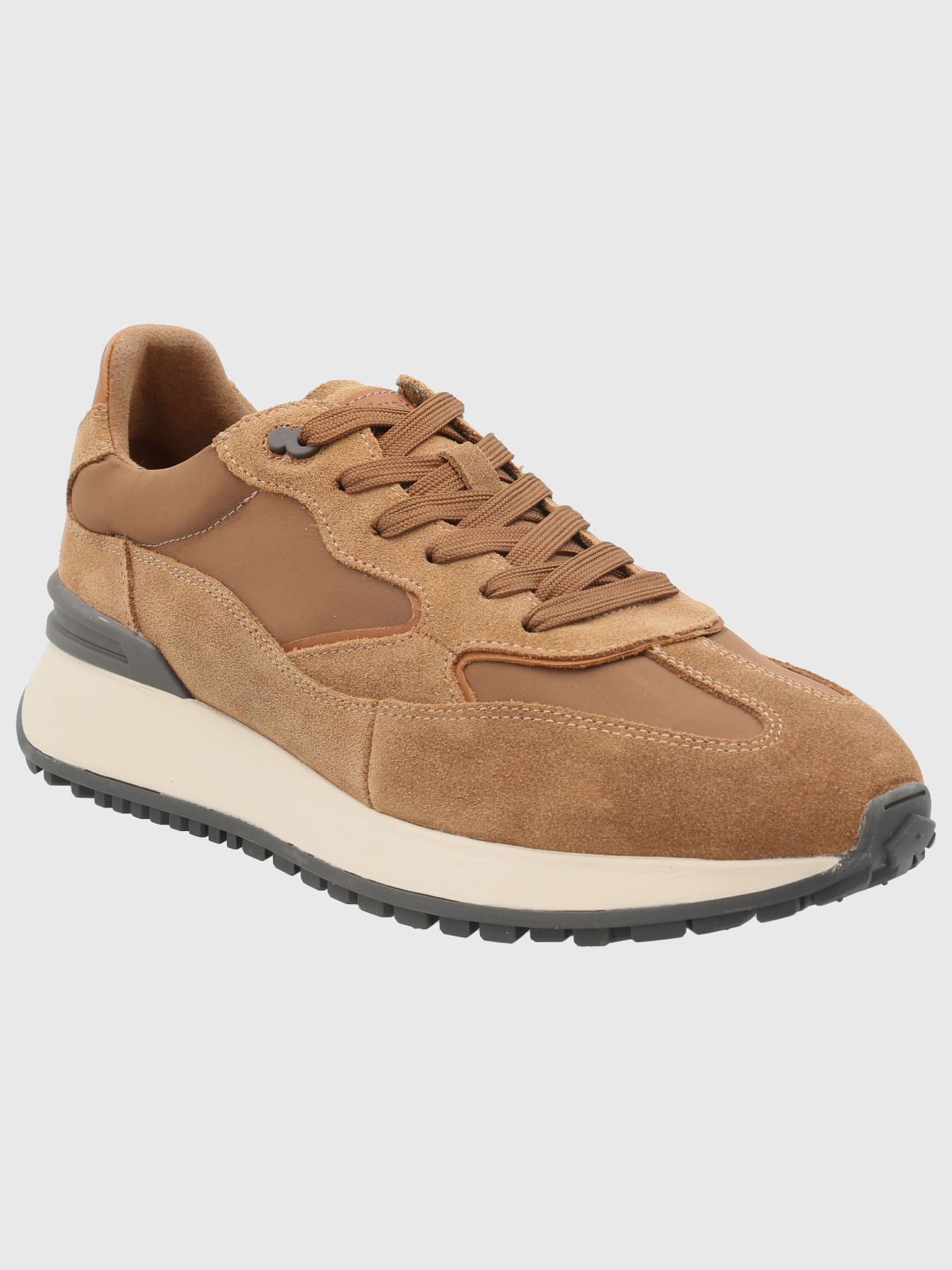 Zapatilla Cuero Hombre Gante Café