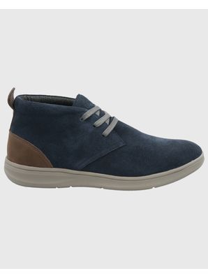Botin Cuero Hombre Rudder Azul