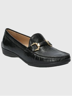 Mocasín Cuero Mujer Natalia Negro