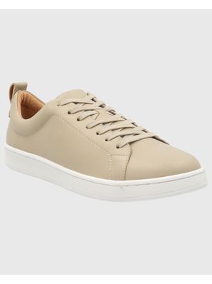 Zapatilla Cuero Mujer Tottem Beige