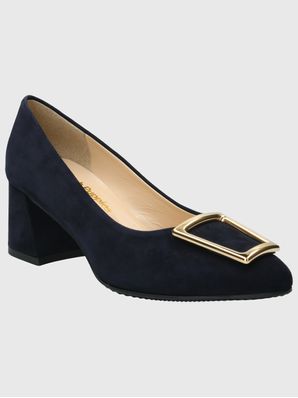 Zapato Brunate Cuero Mujer Biella Azul