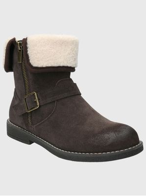 Botin Cuero Mujer Claire Café