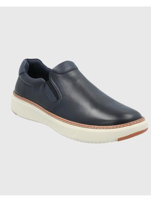 Slip On Cuero Hombre Lite G Azul