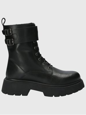 Botin Cuero Mujer Landon Negro