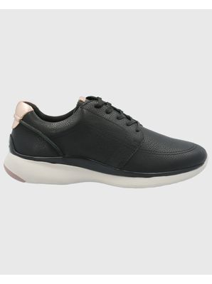 Zapatilla Cuero Mujer Goss Negro