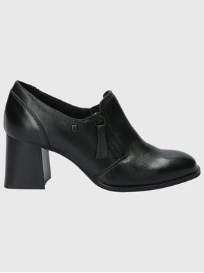 Zapato Cuero Mujer Pomell Negro
