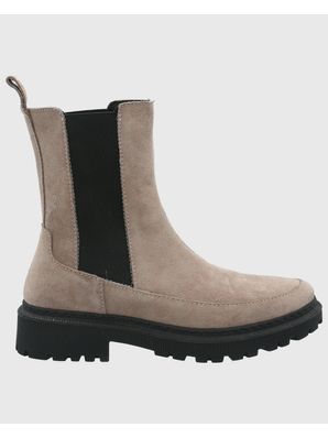 Botin Cuero Mujer Bibury Beige