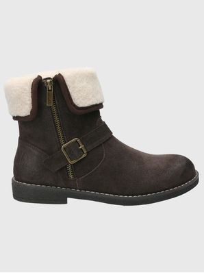 Botin Cuero Mujer Claire Café