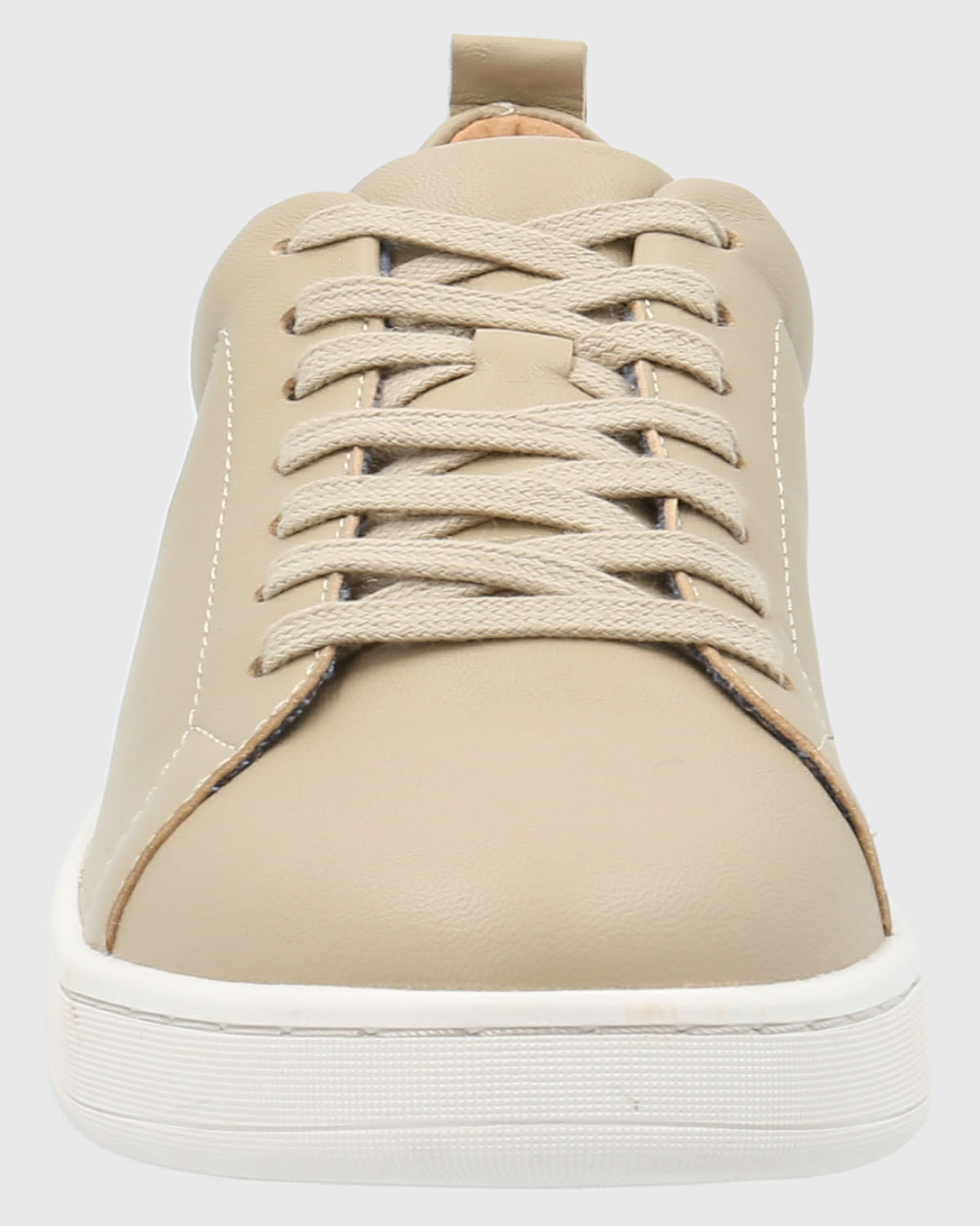 Zapatilla Cuero Mujer Tottem Beige