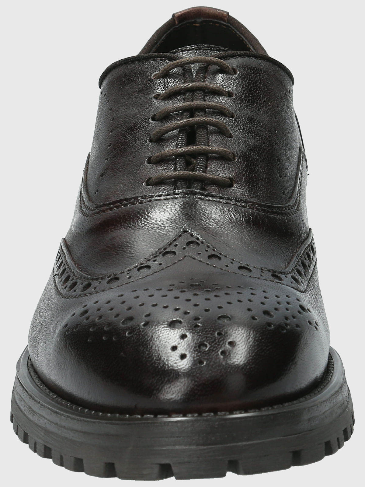 Zapato Cuero Hombre Prato Café