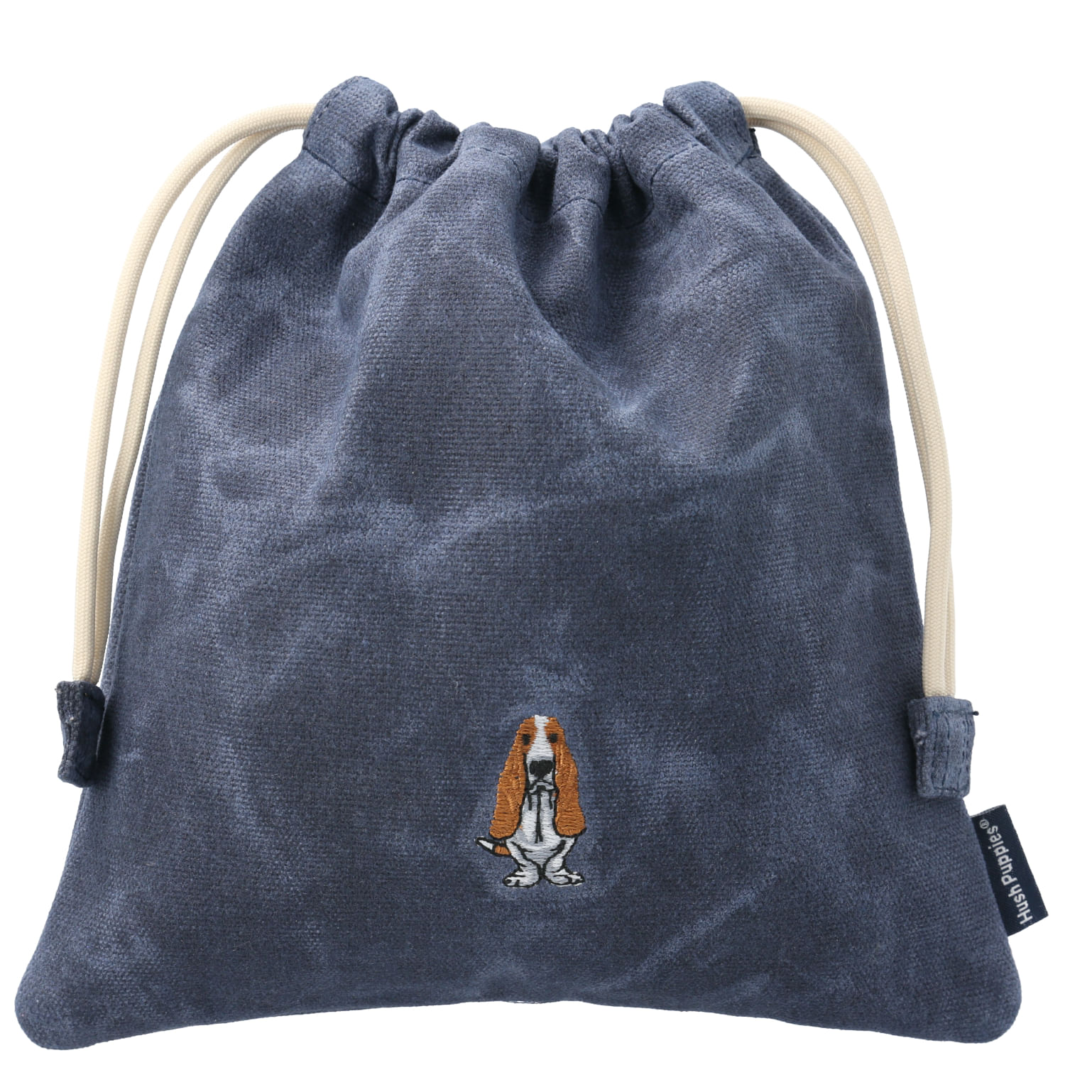 BOLSA CANVAS ENGRASADO NIÑO BASSET SNACKBAG AZUL  HUSH PUPPIES
