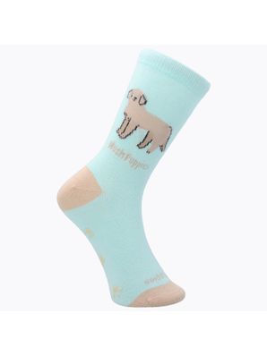 Calcetin Algodón Niña C Golden Celeste Hush Puppies
