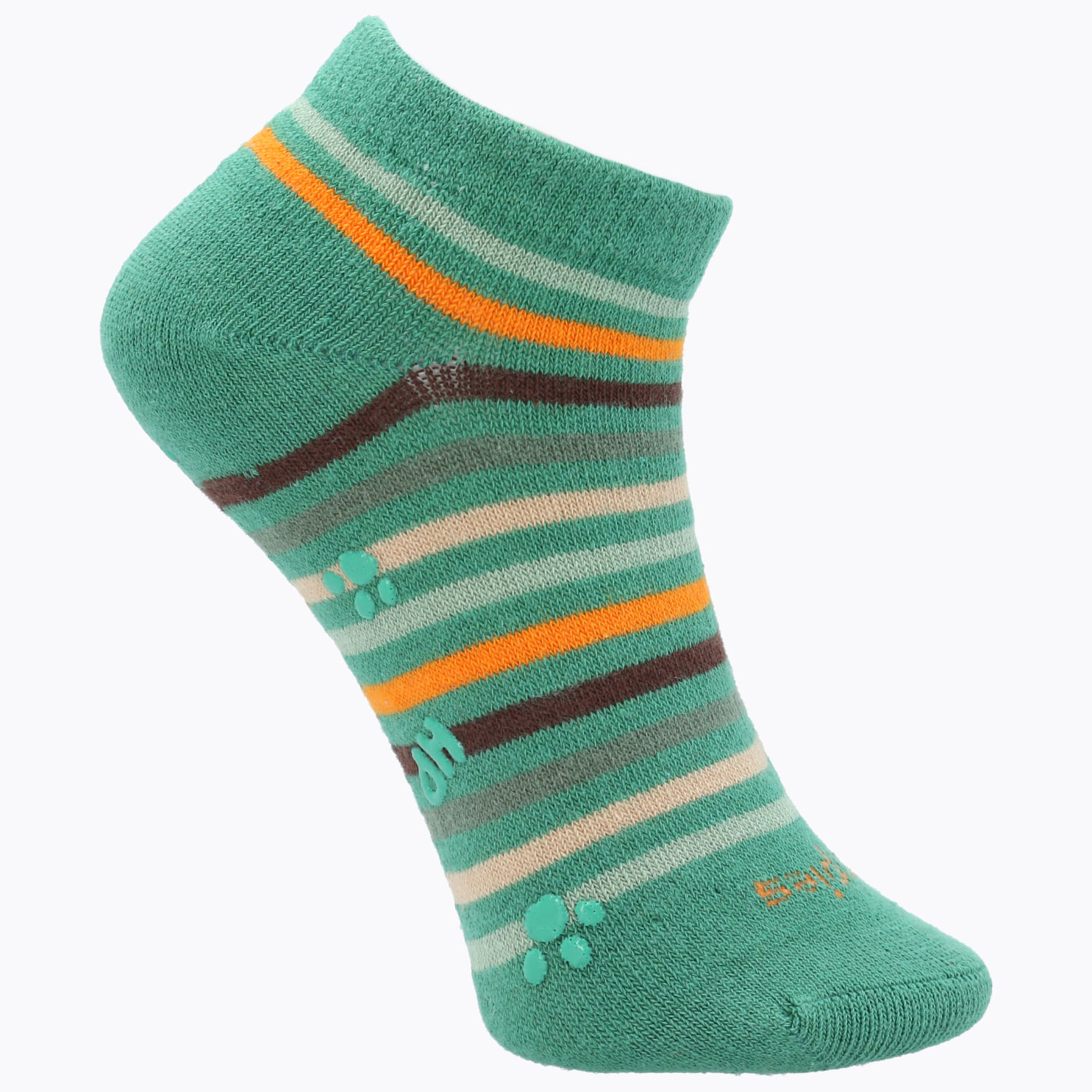 CALCETIN ALGODÓN NIÑO PED LINES VERDE HUSH PUPPIES