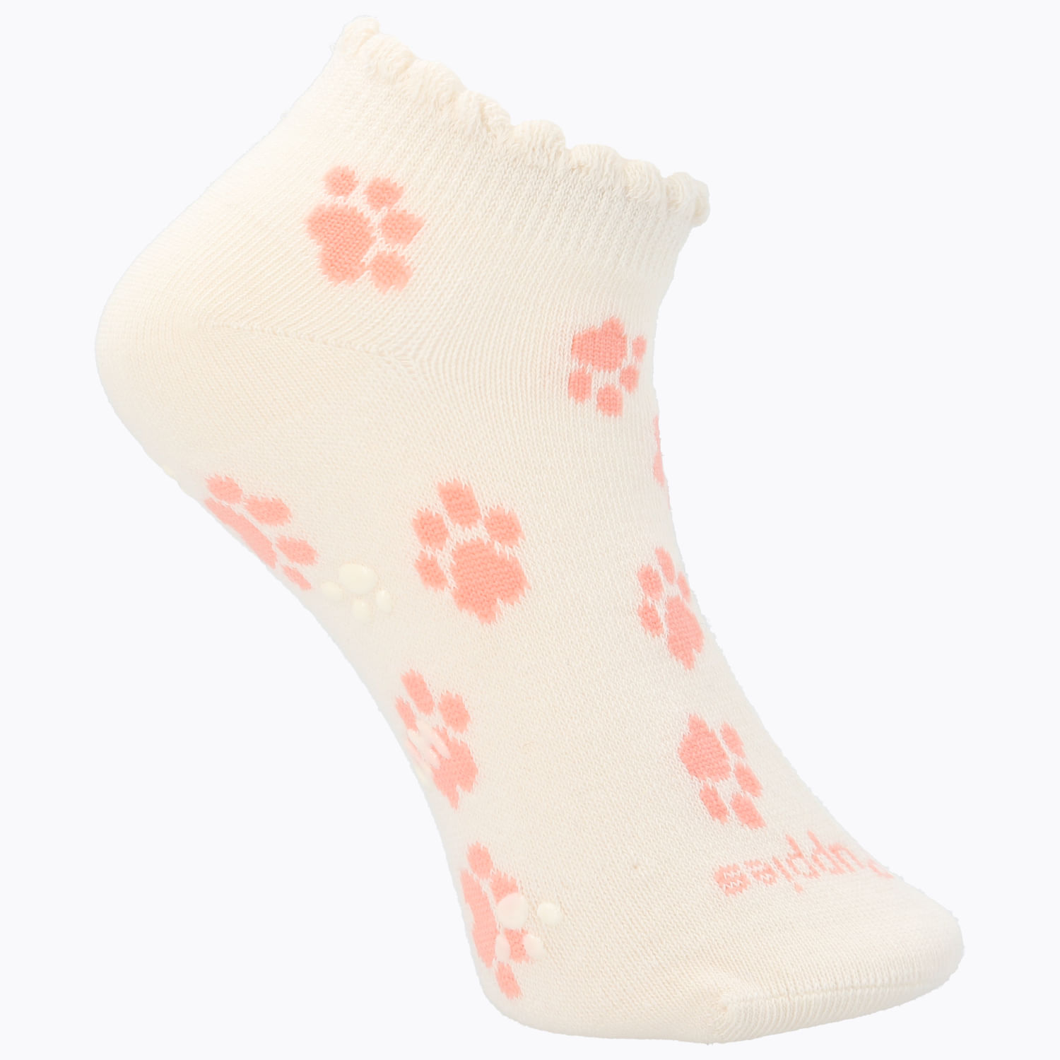 CALCETIN ALGODÓN NIÑA PED ST PAWS BEIGE/CRUDO HUSH PUPPIES
