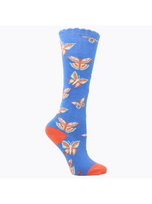 Calcetin Algodón Niña Kh St Butterfly Azul Hush Puppies