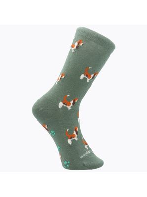 Calcetin Algodón Niño C Basset Verde Hush Puppies