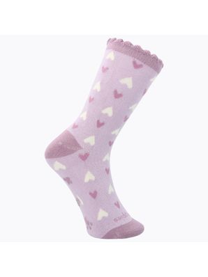 Calcetin Algodón Niña C St Heart Morado Hush Puppies