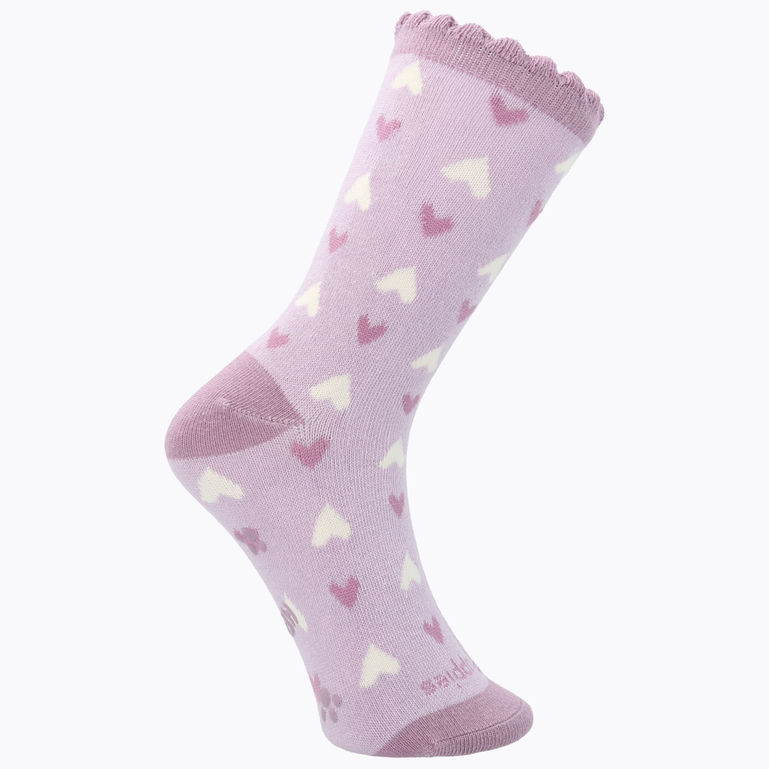 CALCETIN ALGODÓN NIÑA C ST HEART MORADO HUSH PUPPIES