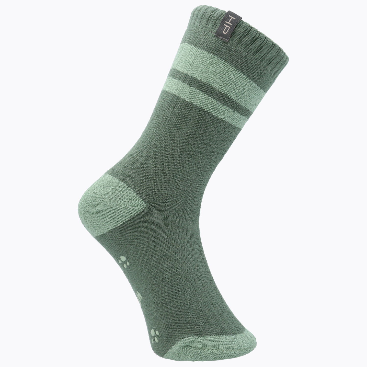 CALCETIN ALGODÓN NIÑO HEAVY TWOLINES VERDE HUSH PUPPIES