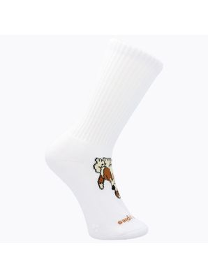 Calcetin Algodón Niño C Dog Rib Blanco Hush Puppies