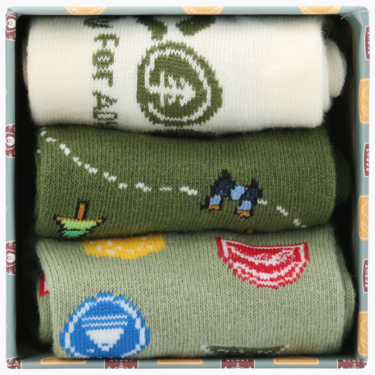 CALCETIN ALGODÓN NIÑO PACK GIFT SCOUT MULTICOLOR HUSH PUPPIES