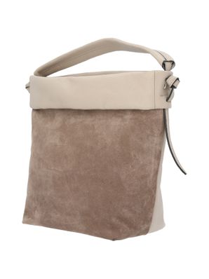 Cartera Cuero Mujer Uffizi Hobo Beige/Crudo Hush Puppies