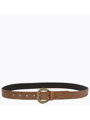 Cinturon Cuero Mujer Hp Vada Café Hush Puppies