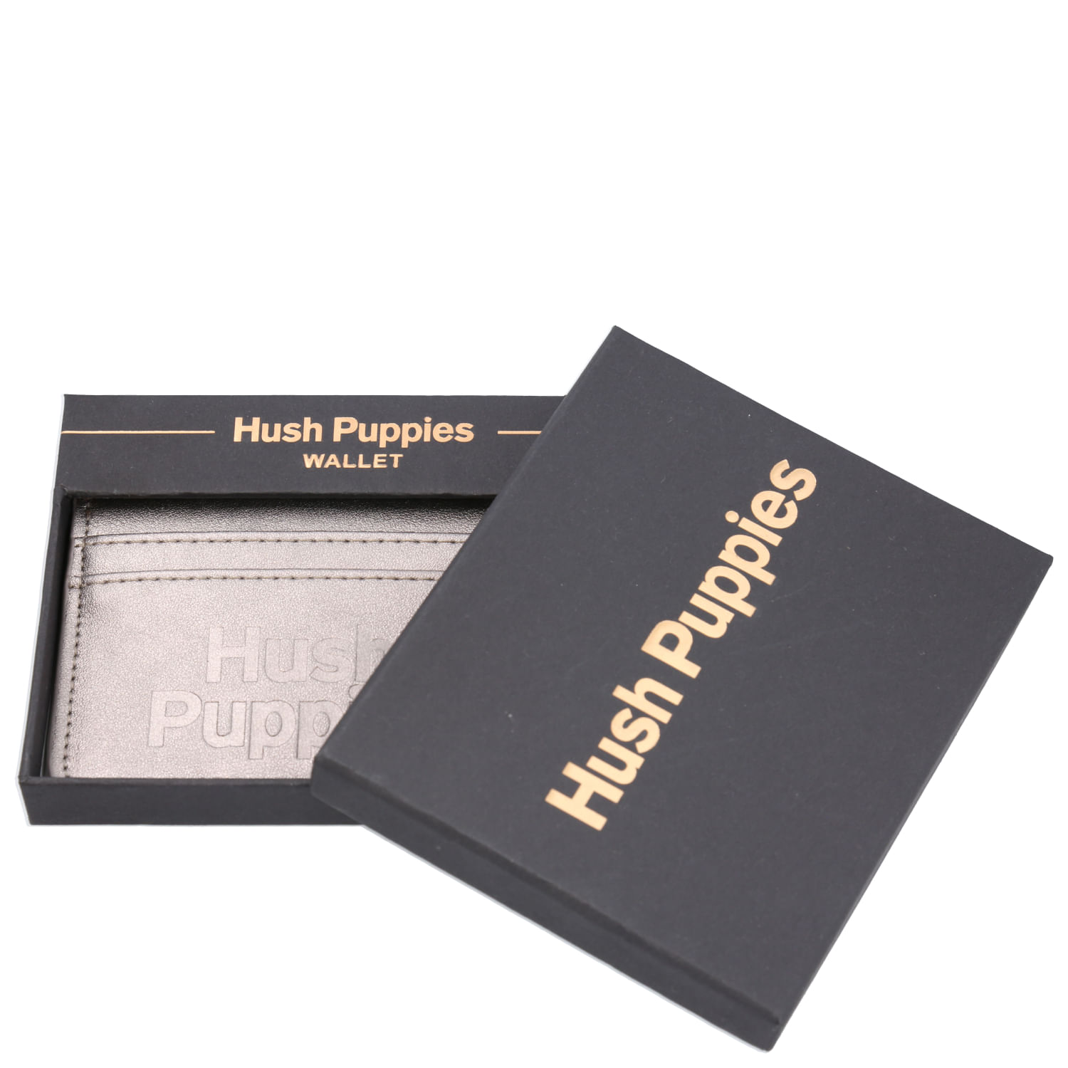 Tarjetero Ecocuero Mujer Hunt Cardholder Metalizado Hush Puppies