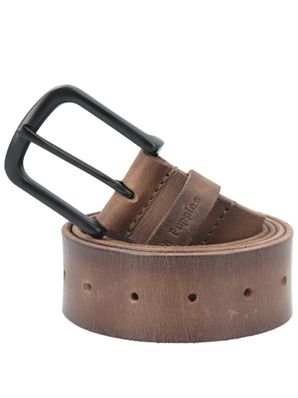 Cinturon Cuero Hombre Hp Alcala Café Hush Puppies