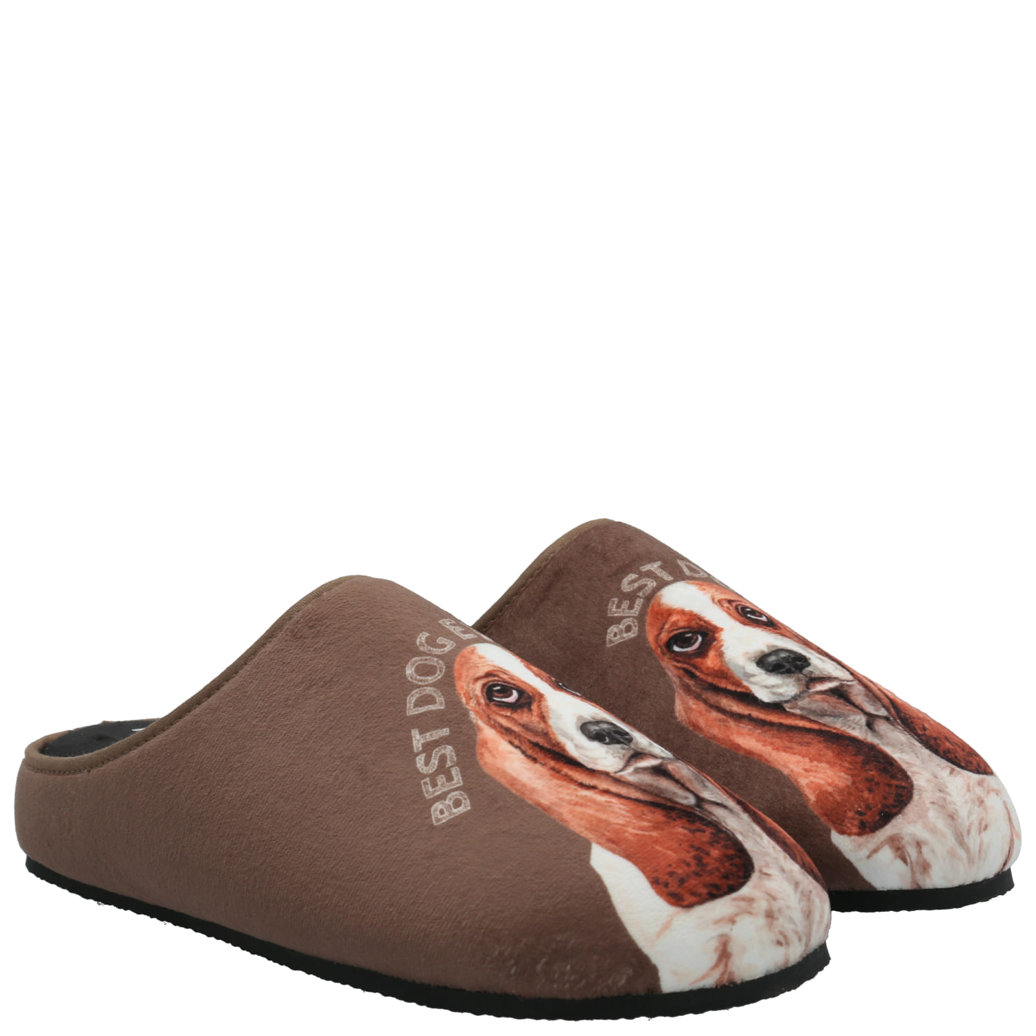 Pantufla Casual Hombre Hp Slipper Basset Café Hush Puppies