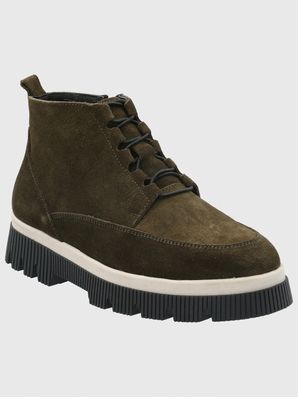 Botin Cuero Mujer Ruffen Verde