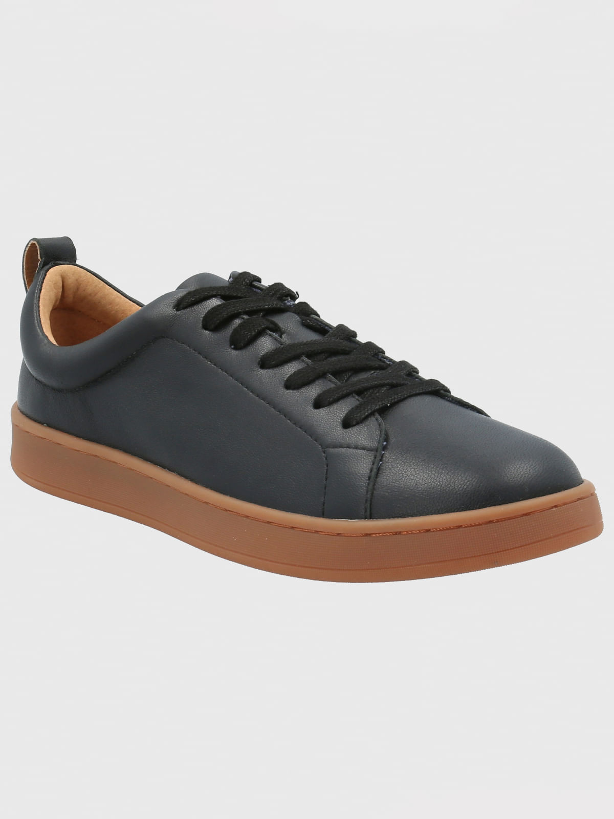 Zapatilla Cuero Mujer Tottem Negro