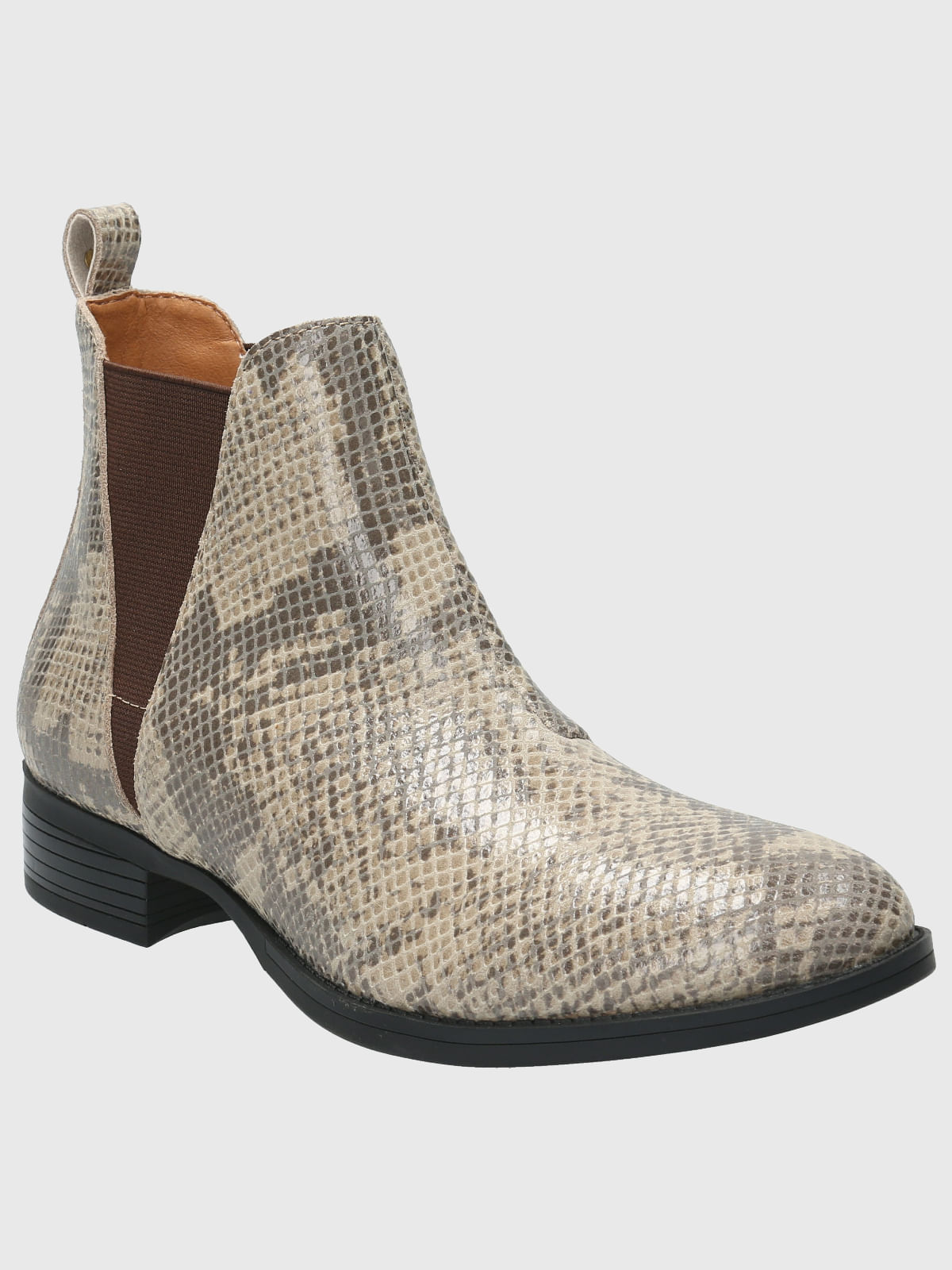 Botin Cuero Mujer Alva  Beige