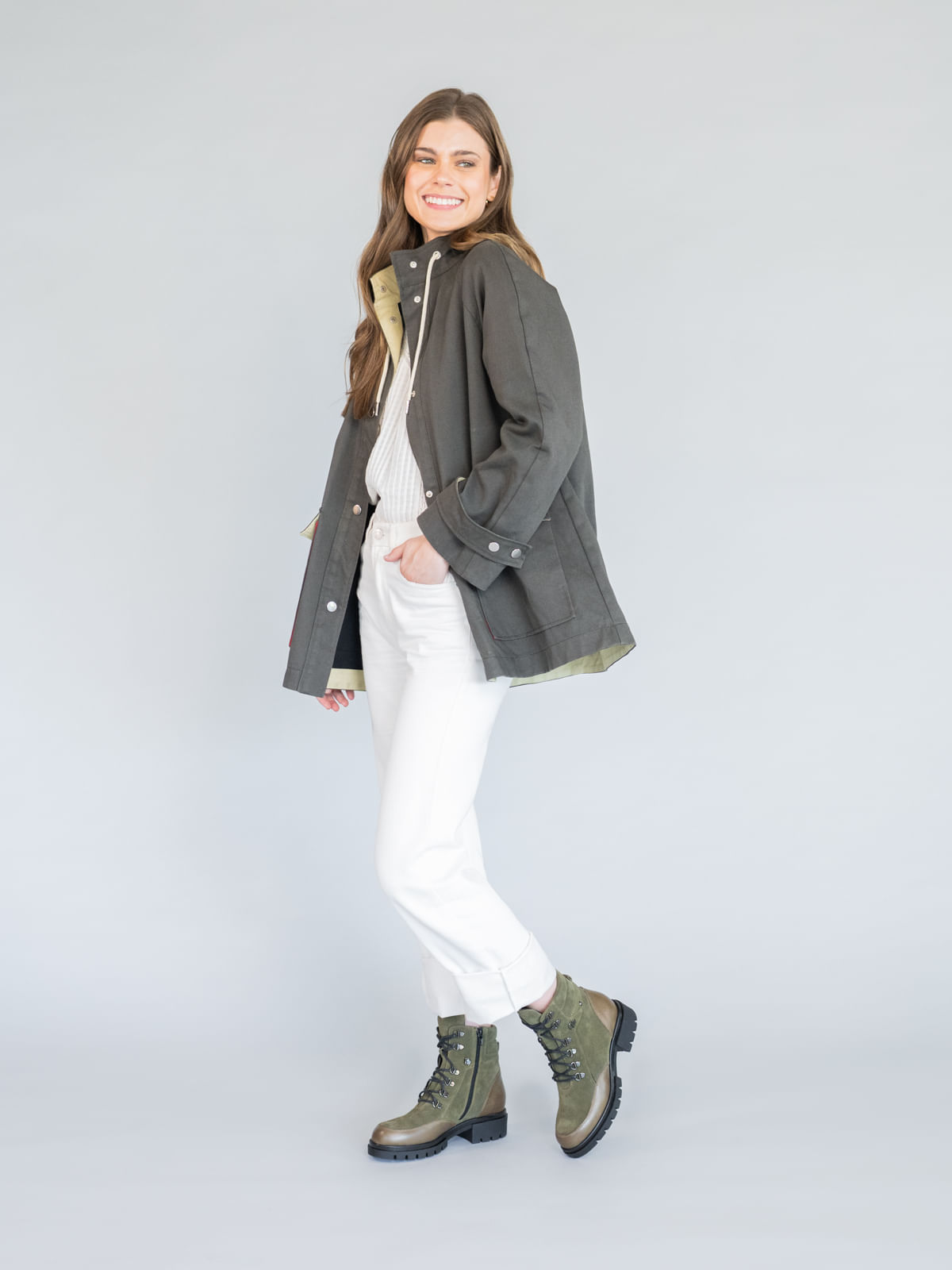 Botin Cuero Mujer Holborn Verde