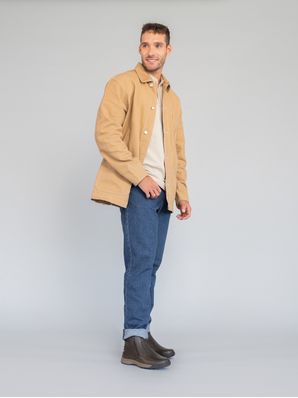Botin Cuero Hombre Chief Café